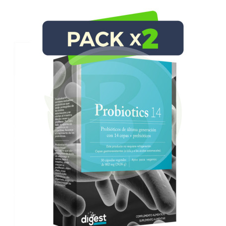 Pack 2x Probiotics-14 30 Cápsulas Herbora