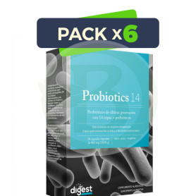 Pack 6x Probiotics-14 30 Cápsulas Herbora