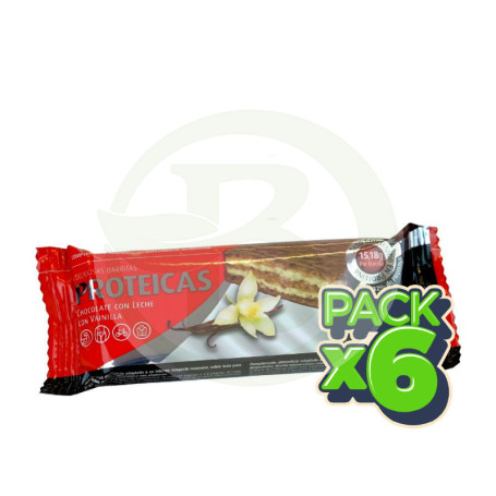 Pack 6x Barrita Proteicas Vainilla 47Gr. Herbora
