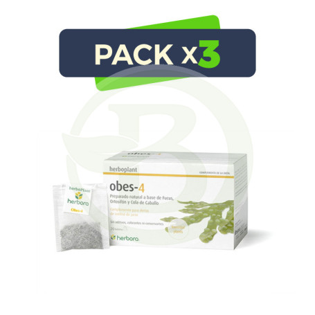 Pack 3x Herboplant Obes-4 20 Filtros Herbora