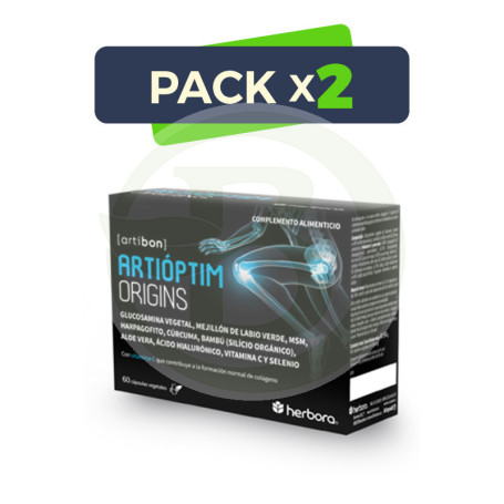 Pack 2x Artioptim Origins 60 Cápsulas Herbora