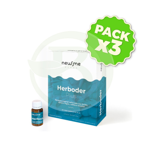 Pack 3x Herboder Plus 20 Viales 10Ml. Herbora