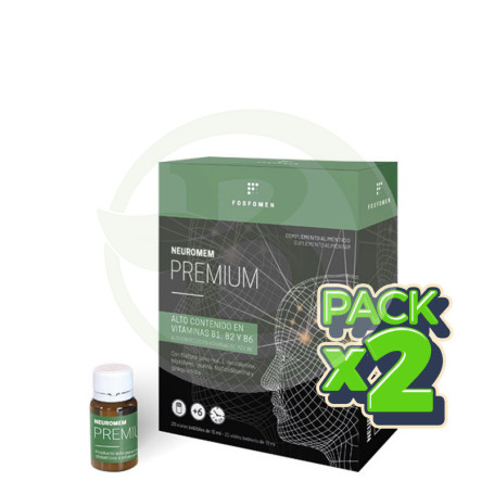 Pack 2x Neuromem Premium 20 Viales Herbora