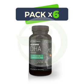 Pack 6x Neuromem Dha 1.000Mg. 60 Perlas Herbora