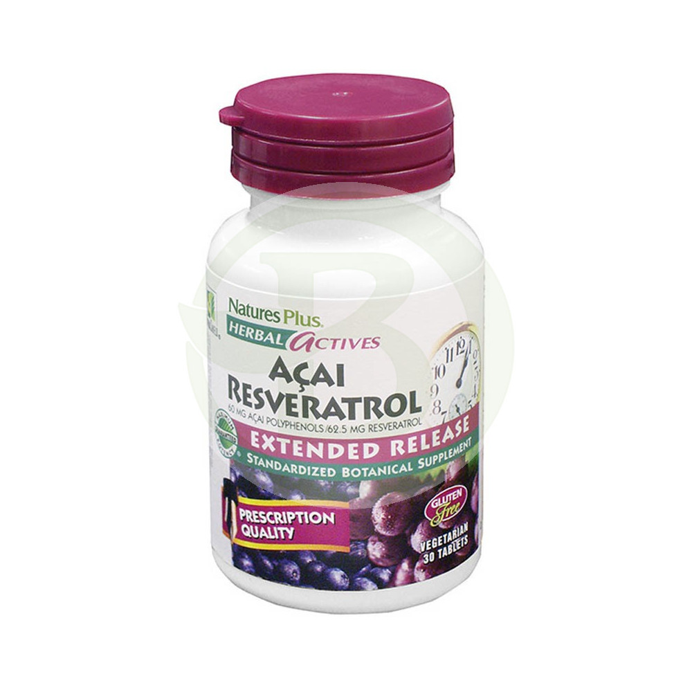 Acai Resveratrol 30 Comprimidos Natures Plus
