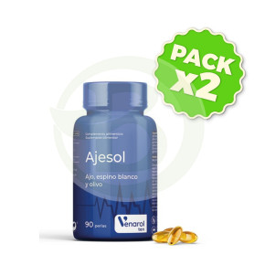 Pack 2x Ajesol 90 Perlas Venaron Ten Herbora