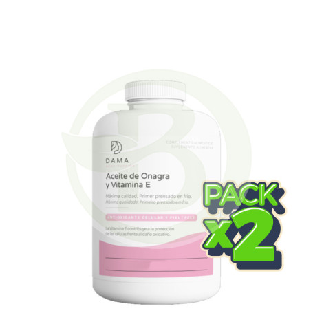 Pack 2x Aceite De Onagra y Vitamina e 450 Perlas Herbora