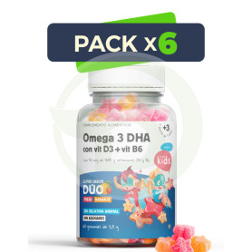 Pack 6x Omega 3 Dha 60 Gummies Herbora