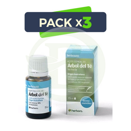 Pack 3x Aceite Arbol del Te Bio 15Ml. Herbora