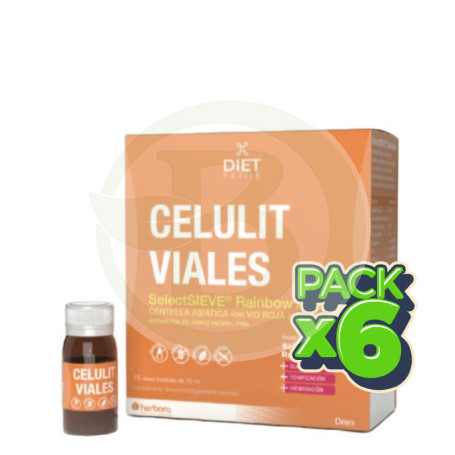 Pack 6x Celulit 15 Viales Herbora