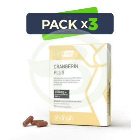 Pack 3x Cranberin Plus 30 Capsulas Herbora