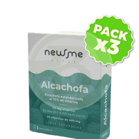 Pack 3x Alcachofa 30 Capsulas Herbora