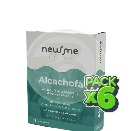 Pack 6x Alcachofa 30 Capsulas Herbora