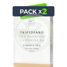 Pack 2x Triptofano + B6 + Magnesio 30 Comprimidos Herbora