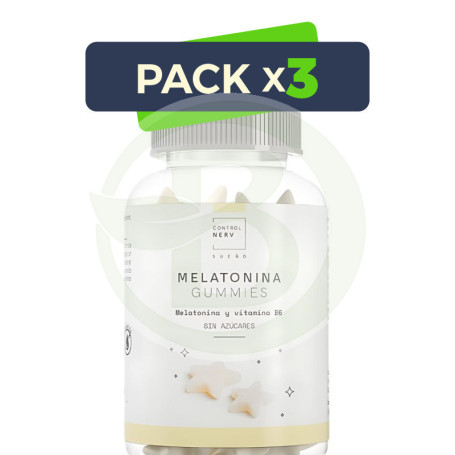 Pack 3x Melatonina Gummies 50 Gummies Herbora