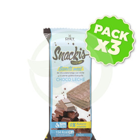 Pack 3x Snackis Compleat Choco Leche 35 Gr Herbora