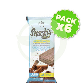 Pack 6x Snackis Compleat Choco Leche Sabor Canela 35 Gr Herbora