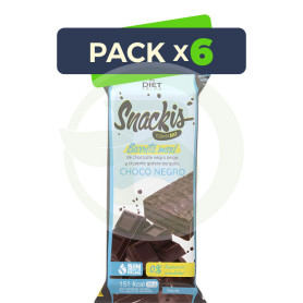 Pack 6x Snackis Compleat Choco Negro 35 Gr Herbora