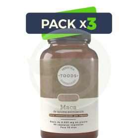 Pack 3x Maca 720Mg 90 Cápsulas Vegetales Herbora