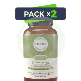 Pack 2x Moringa 720Mg 60 Cápsulas Vegetales Herbora