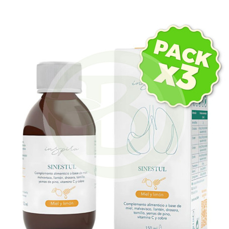 Pack 3x Sinestul Miel y Limón 150Ml Herbora