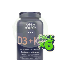 Pack 6x D3 + K2 60 Comprimidos Herbora