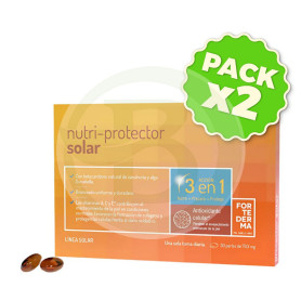 Pack 2x Nutriprotector Solar Fortederma 30 Perlas Herbora