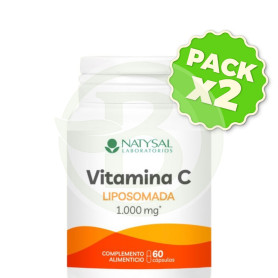 Pack 2x Vitamina C Liposomada 1000Mg 60 Cápsulas Natysal