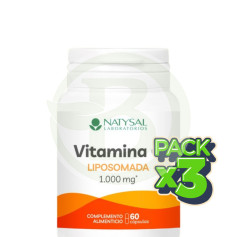 Pack 3x Vitamina C Liposomada 1000Mg 60 Cápsulas Natysal