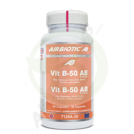 Vitamina B-50 AB Complex 30 Cápsulas Airbiotic