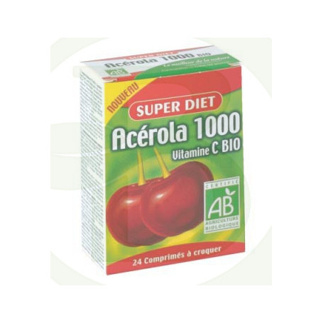 Acerola 1000 24 Comprimidos Super Diet