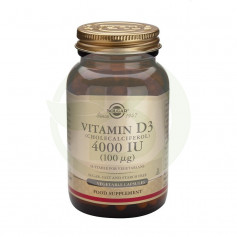Vitamina D3 4.000UI 120 Cápsulas Solgar