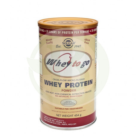 Whey To Go Chocolate 454Gr. Solgar