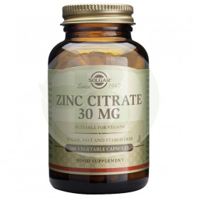 Zinc Citrato 100 Cápsulas Solgar