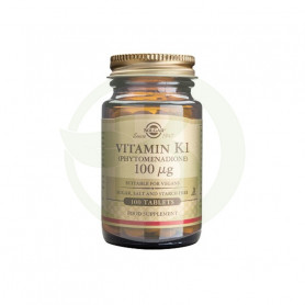 Vitamina K1 (Fitonadiona) 100Mcg. 100 Cápsulas Solgar